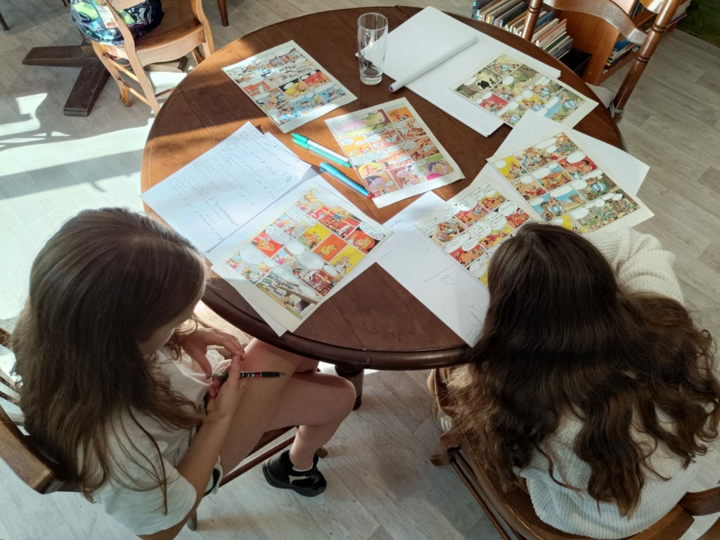 Notre bibliothèque des 6 collines a accueilli sa première animation enfants sur la thématique des BD